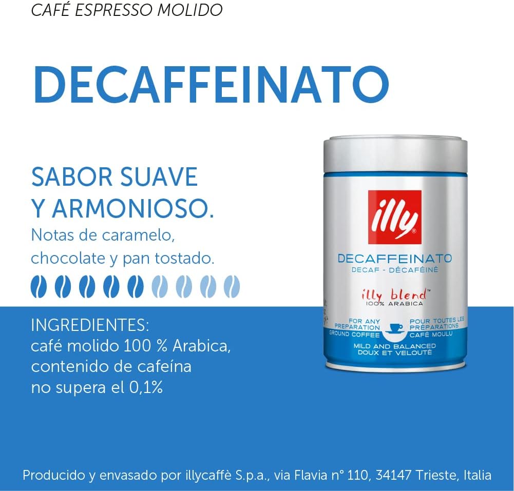 250g café en grains décaféiné - Illy