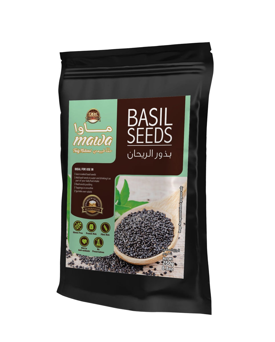 Buy Mawa Basil Seeds 250g Online QualityFood UAE