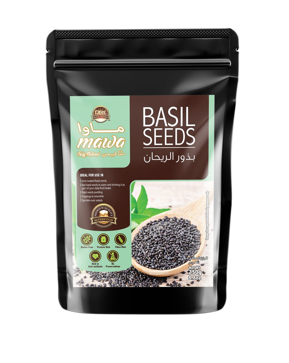 Buy Mawa Basil Seeds 250g Online QualityFood UAE