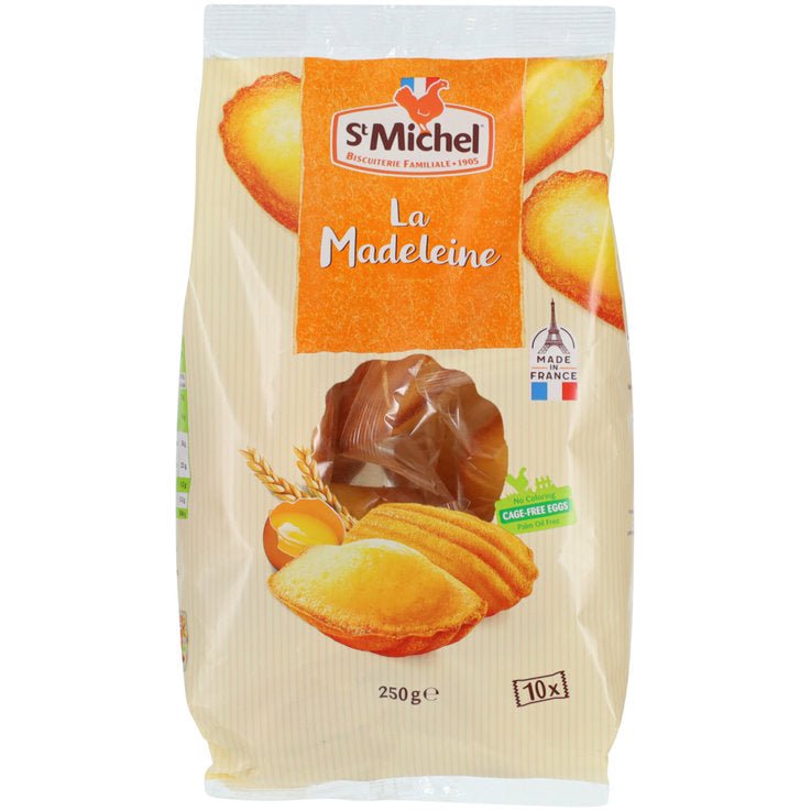 Madeleines par 6 longues natures - 80g St Michel