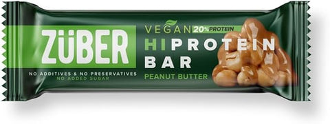 ZÜBER Vegan Peanut Butter Hi-Protein Bar 45g