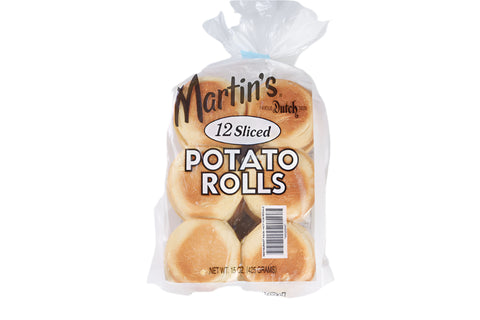 Martin's Frozen 12 Sliced Burger Potato Rolls -  (12pcs) 425g