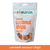 Reelfruit Organic, Vegan & Gluten Free Caramel Toasted Coconut Chips 100g