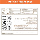 Reelfruit Organic, Vegan & Gluten Free Caramel Toasted Coconut Chips 100g Combo (Pack of 5)