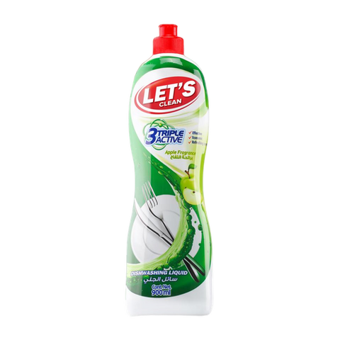 Let's Clean Dishwashing Liquid Apple 900ml