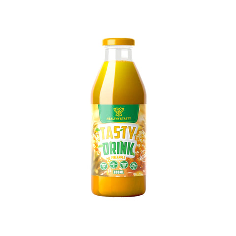 Healthy & Tasty Pineapple Juice,  Natural, Low Calorie, Keto Friendly, No Added Sugar, Fruit Drink - 10 oz Juice 300ml - Natural, Low Calorie 300 ml