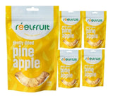 Reelfruit Organic, Vegan & Gluten Free Gently Dried Pineapple 100g Combo (Pack of 5)