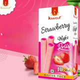 Kravour Strawberry Wafer Rolls 120g