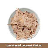 Reelfruit Organic, Vegan & Gluten Free Sweetened Coconut Flakes 100g Combo (Pack of 5)