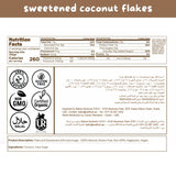 Reelfruit Organic, Vegan & Gluten Free Sweetened Coconut Flakes 100g Combo (Pack of 5)