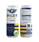 Pilot Classic Energy Drink with Vitamin B12,B2,B3,B5, B6 - (250ml) Pack of 24