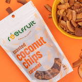 Reelfruit Organic, Vegan & Gluten Free Caramel Toasted Coconut Chips 100g