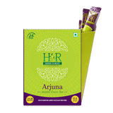 Herbs N Root Arjuna Instant Green Tea | Blackcurrant Flavour | For Healthy Heart | 50g (25 Sticks x 2g) - QualityFood