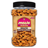 Mawa Unsalted Roasted Almonds (Plastic Jar) 500g - QualityFood