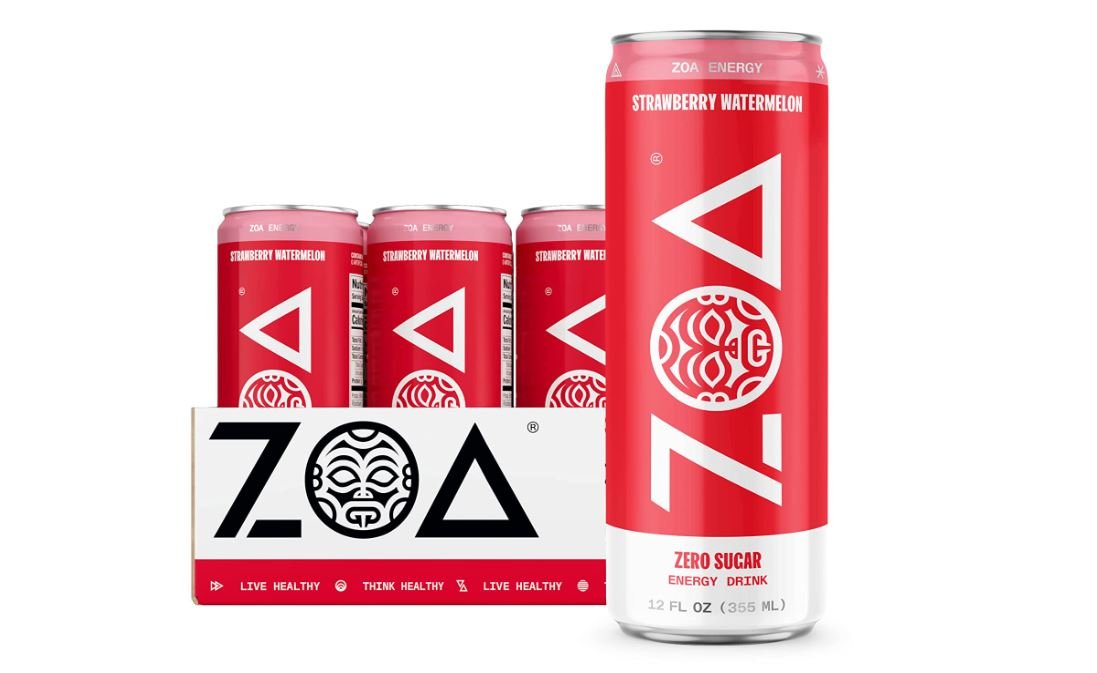 ZOA Zero Sugar Energy Drinks - Healthy Energy Formula with Vitamins, E ...